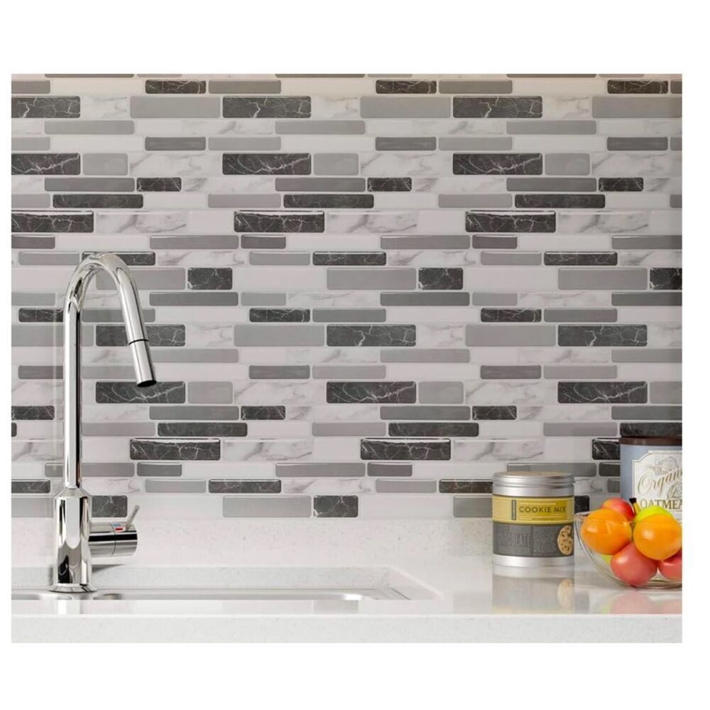 Art3d 10-Sheets Peel & Stick Kitchen Backsplash Tiles 12x12 Self-Adhesive Marble
